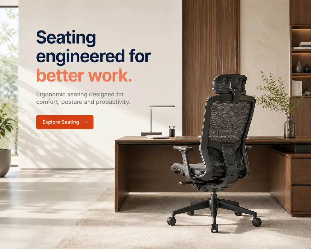Seating engineered for better work — Harmano ergonomic seating